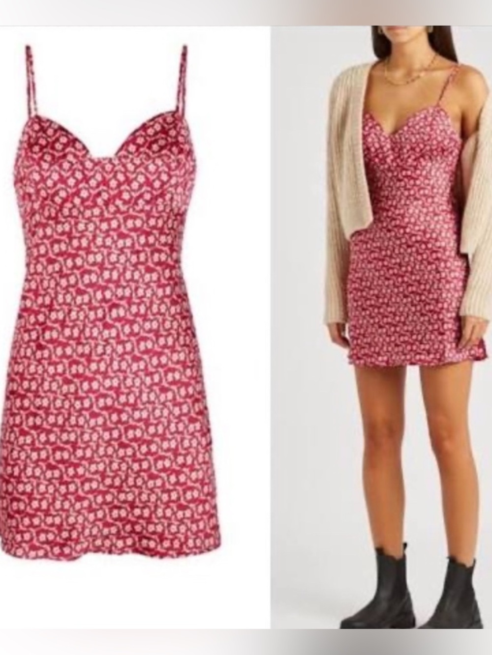 Free People On Our Radar Slip Dress Medium